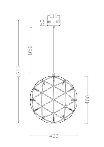 Подвесной светильник Freya FR5099PL-L21CH фото 5