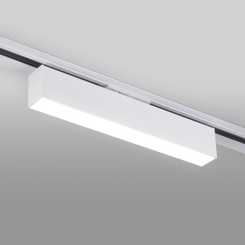 Трековый светодиодный светильник для однофазного шинопровода X-Line 10W 4200K белый матовый X-Line белый матовый 10W 4200K (LTB53) однофазный фото 2