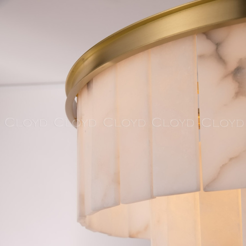 Люстра Cloyd HERCULANUM-B C9 / Ø60 см - алебастр - латунь (арт.11140) фото 6