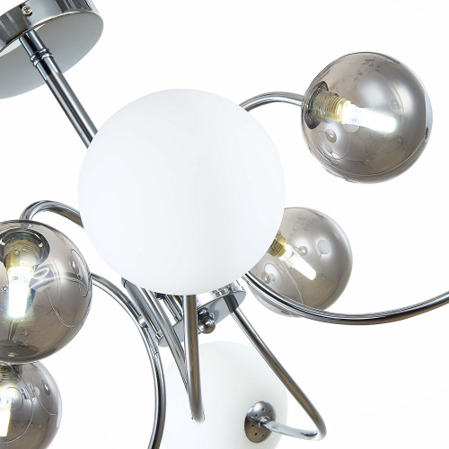 SLE220912-08 Светильник потолочный Хром/Белый, Дымчатый G9 LED 8*5W FORMAE фото 2