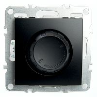 Выключатель диммирующий (механизм), STEKKER, PSW10-9106-03, 250В, 650W, серия Эрна, черный