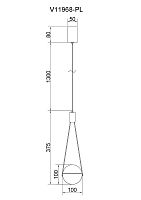 Светильник подвесной светодиодный Moderli V11968-PL Mason