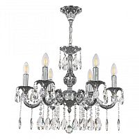 Люстра с хрустальными подвесками AL79101/6/175 A Ni Bohemia Ivele Crystal (Богемия Ивеле Кристалл)