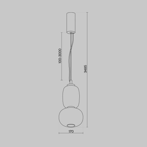 Подвесной светильник Maytoni MOD267PL-L18G3K фото 2