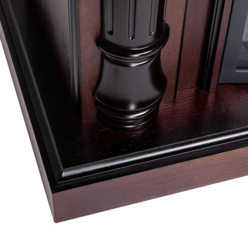 Каминокомплект SALFORD/ОЛИВА Античный дуб с очагом Электроочаг EPSILON/ЭПСИЛОН 33 фото 4