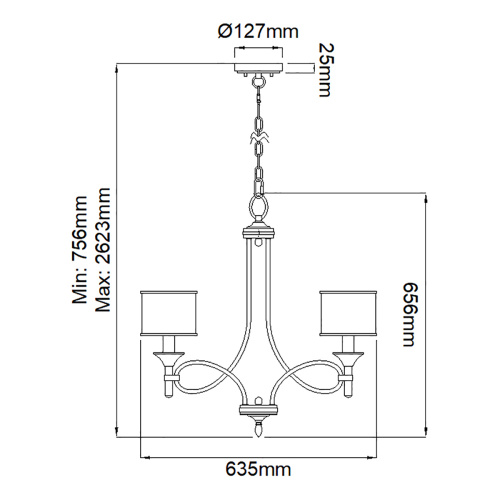 Люстра Kichler, Арт. KL-LACEY5-AP фото 9