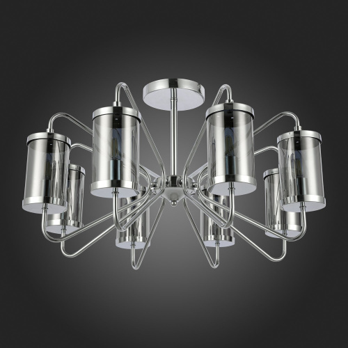 SLE102302-08 Светильник потолочный Хром/Дымчатый E14 8*40W VALIERI фото 6
