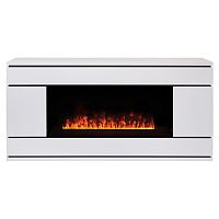 Каминокомплект VEGA/ВЕГА Белый матовый с очагом Электроочаг CASSETTE/КАССЕТА 1000
