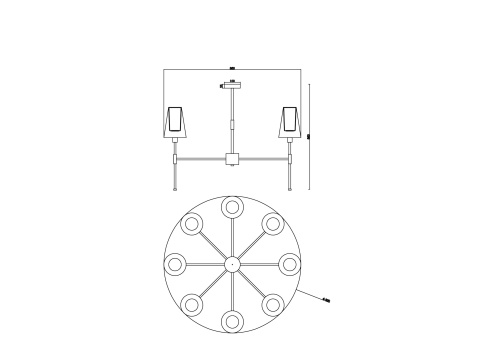 Люстра Freya FR5196PL-08BBS фото 2 Люстра Freya FR5196PL-08BBS фото 2