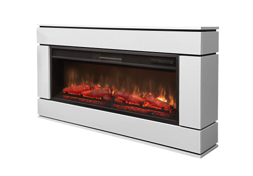 Каминокомплект ВЕГА ЛАЙТ Белый/Уни Неро с очагом Электроочаг JOKER/ДЖАСПЕР 45 фото 2