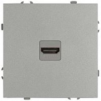 Розетка ЭРА Galaxy 15-3114-03 HDMI IP20 алюминий Б0070796