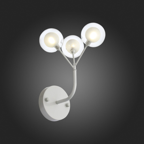 SL376.501.03 Бра ST-Luce Белый/Белый,Прозрачный G4 LED 3*2W DEMELE фото 6