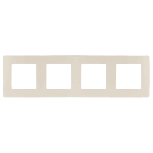 Рамка 4-постовая ЭРА 12 сатин слоновая кость 12-5104-02 Б0052530 Рамка 4-постовая ЭРА 12 сатин слоновая кость 12-5104-02 Б0052530