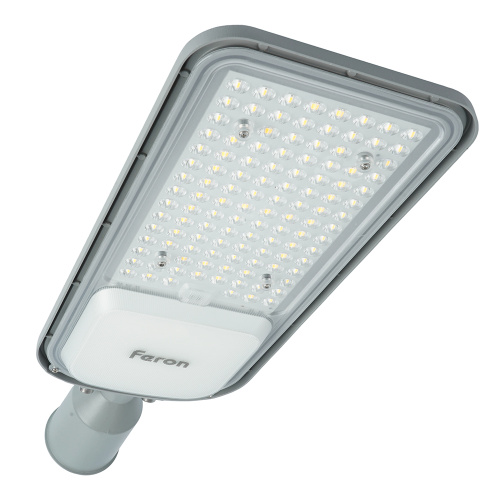Светодиодный уличный консольный светильник Feron SP3050 80W 4000K 230V, серый фото 7