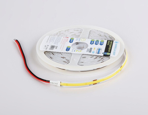 Светодиодная лента Ambrella Light 12W/m 480LED/m COB холодный белый 5M GS4703 фото 2