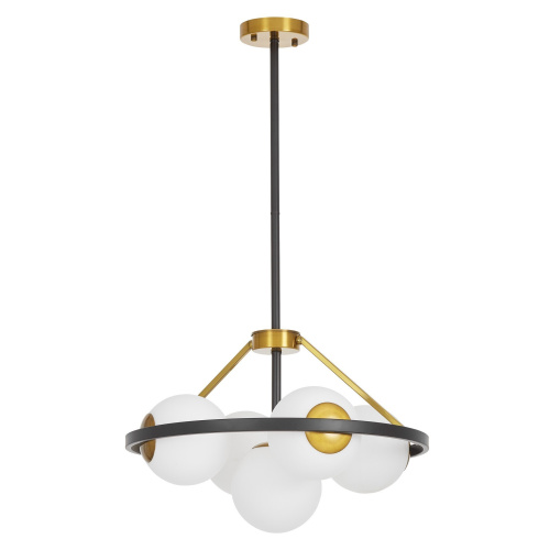 Подвесной светильник Lumina Deco Donzano LDP 8034-5 BK+WT фото 2