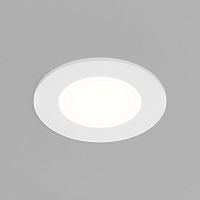 DK3101-WH Встраиваемый влагозащищенный светильник, IP65, до 10 Вт, LED, GU5,3, белый