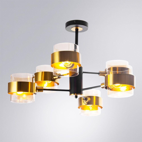 Потолочная люстра Arte Lamp Carlo A8205SP-6BK фото 2