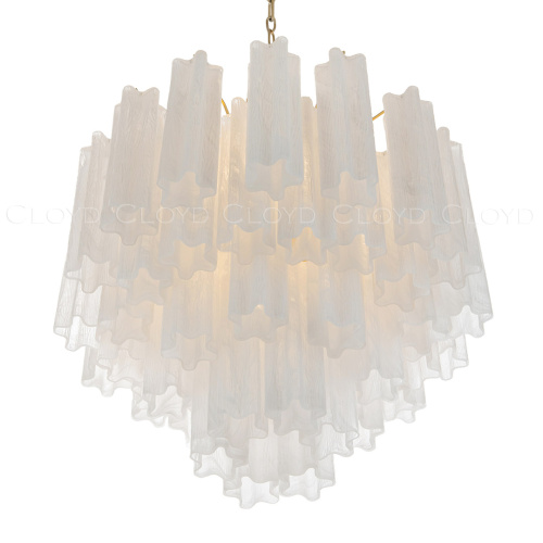 Люстра Cloyd ANNO-B C7 / Ø58 см - латунь светл. - стекло белые облака (арт.11648) фото 4