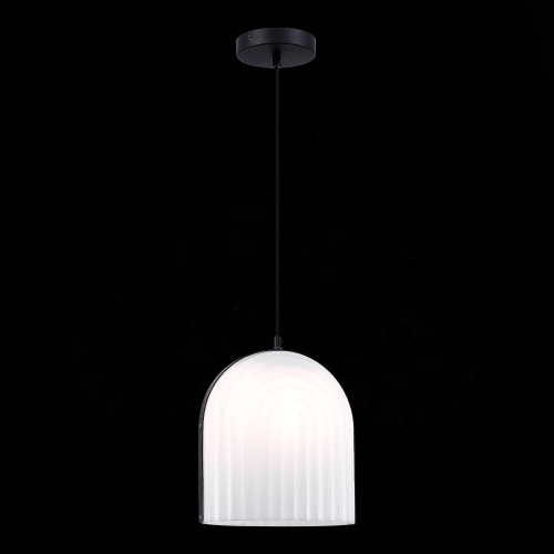 SL1302.403.01 Светильник подвесной ST-Luce Черный/Белый E27 LED 1*7W AIRE