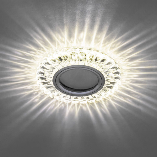 Светильник встраиваемый с белой LED подсветкой Feron CD902 потолочный MR16 G5.3 белый фото 3