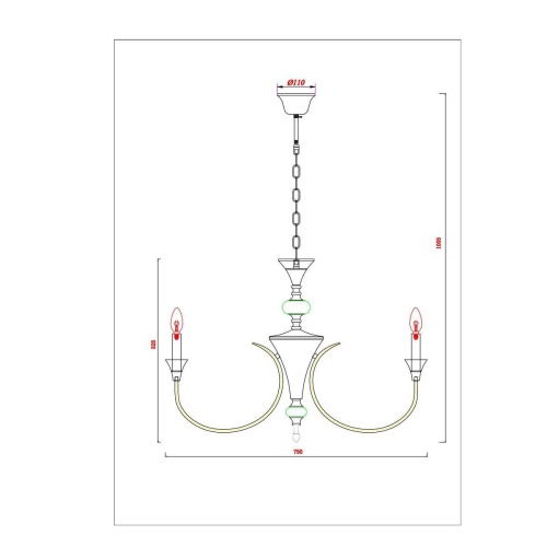 Подвесная люстра Arte Lamp Collinetta A4094LM-8WH фото 2