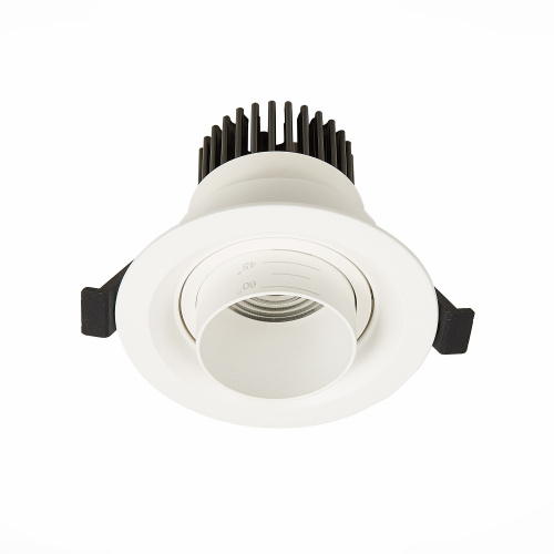 ST701.538.07 Св-к встр. Zoom Белый LED 1*7W 3000K 560Lm Ra 15°-60° IP20 D90xH65 170-240V Встраиваемые светильники фото 2