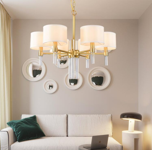 Люстра 8009P-6 gold фото 3 Люстра 8009P-6 gold фото 3