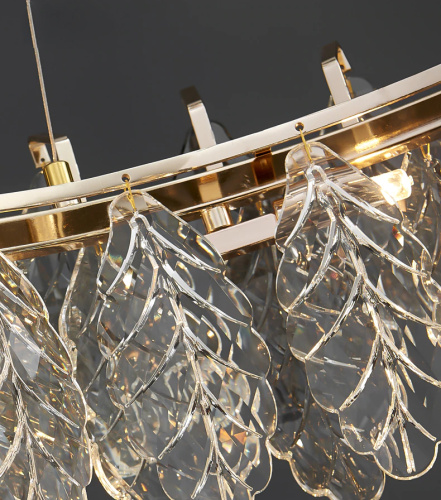 Люстра D8011P/R-1000 gold/smoky фото 2