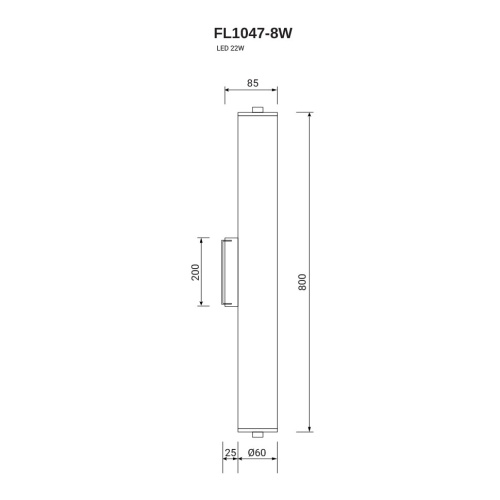 Бра Charme FL1047-8W фото 5