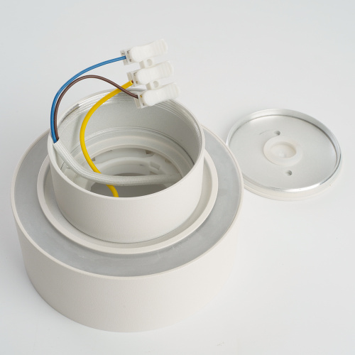Светильник потолочный Feron HL367 Barrel AURA 12W, 230V, GX53, белый IP44 фото 7