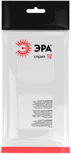 Рамка для розеток и выключателей ЭРА Серия 12 12-5202-01 на 2 поста, Классик, белый Б0067771 фото 3