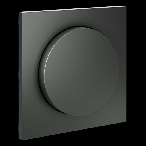 Накладка для светорегулятора поворотно-нажимного S70 (титан) Voltum VLS002006