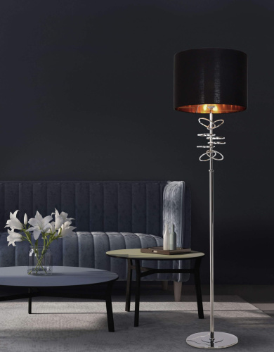 Торшер Lumina Deco Milari LDF 5530 CHR+BK фото 4