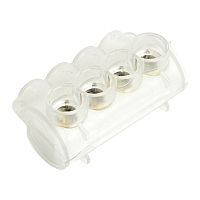 Клемма 4-х контактная STEKKER для подключения сетей уличного освещения KE10.1 (Al10-35/Cu1,5-25), LD610-4