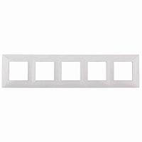 Рамка 5-постовая ЭРА Elegance 14-5005-01 Б0034405