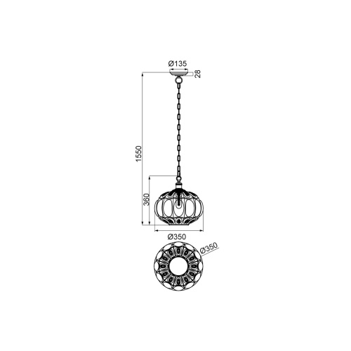 Подвесной светильник Vele Luce Helen VL4266P21 фото 6