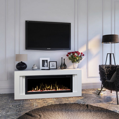 Электрокамин RealFlame Stockholm WT белый с очагом Saphir 42 фото 4