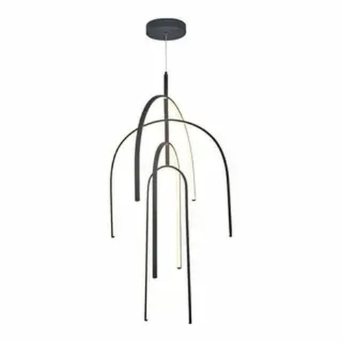 Люстра подвесная Alfa Light F3924-61 BK 95W φ80*H12 0