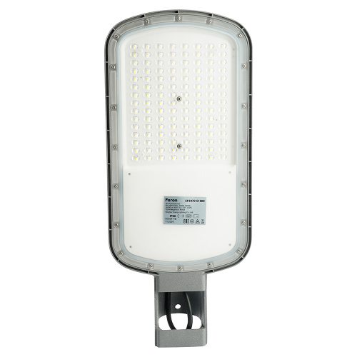 Светодиодный уличный консольный светильник Feron SP3070 100W 4000K AC90-300V, серый Светодиодный уличный консольный светильник Feron SP3070 100W 4000K AC90-300V, серый