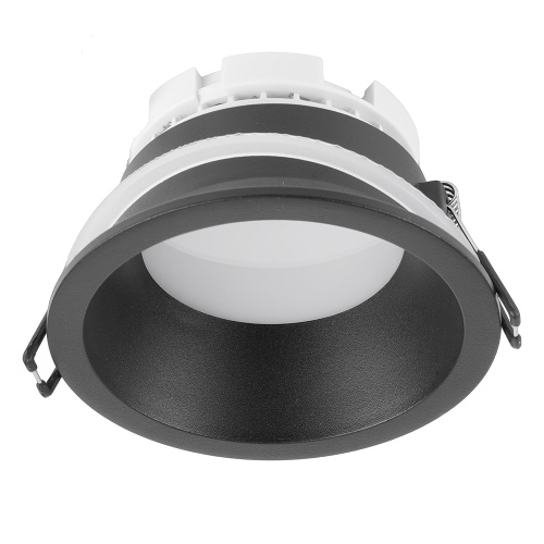 Светильник потолочный встраиваемый, 15W 230V GX53, черный, круг, без лампы, DL513 фото 4