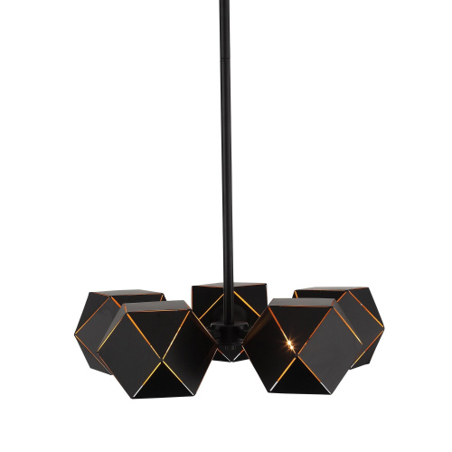 SL258.402.05 Люстра потолочная ST-Luce Черный/Черный, Золото E14 5*40W ENIGMA фото 2