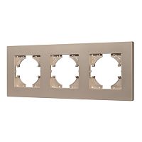 Рамка пластиковая FRM-PERIO-PL-3-GD Arlight 049757