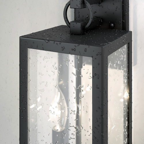 Уличный настенный светильник Candle D 35150/D черный фото 4