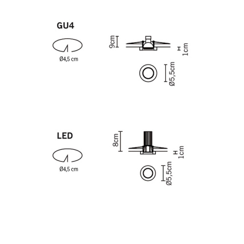 Встраиваемый светильник D55F0201 фото 2