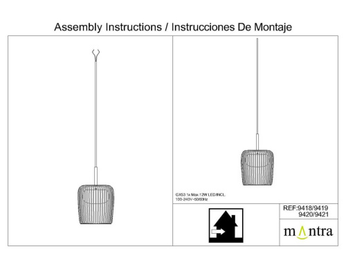 Подвесной светильник Mantra Dubai 9420 (3L)+9465 фото 6