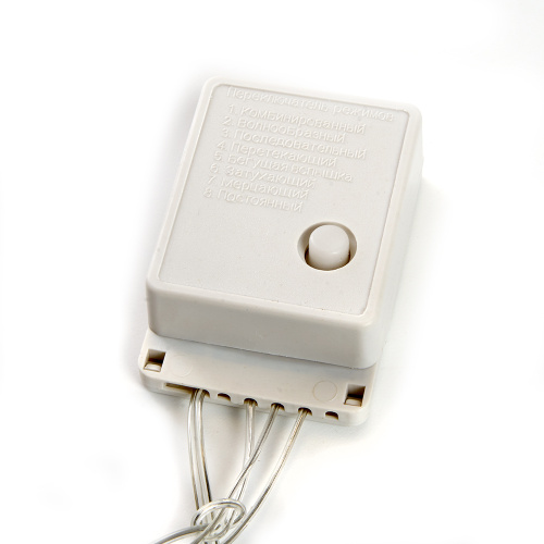 Светодиодная гирлянда Feron CL90  7 веток (2м) + 1.5м 230V мультиколор, c питанием от сети, прозрачный шнур фото 6
