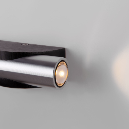 Настенный светодиодный светильник Steel LED черный/сталь 40109/LED чёрный/сталь фото 2