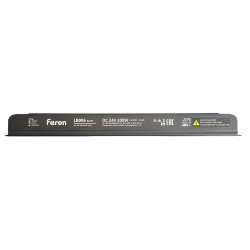 Трансформатор  для светодиодной ленты с диммированием 200W 24V IP20 , клипсы, LB006 фото 4