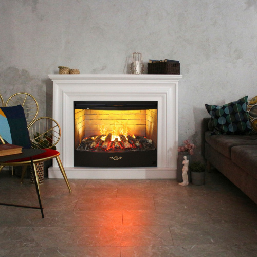 Каминокомплект WESTON/ФАБИО Белый матовый с очагом Электроочаг FIRESTAR/ФАЕРСТАР 33 фото 4